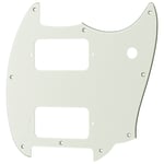 Musiclily Pro 9 Holes HH Pickguard 2 Humbuckers For Squier Bullet Mustang Guitar