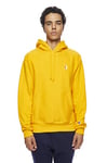 Champion Men's, Reverse Weave Pullover Hooded Sweatshirt, Best Comfortable Hoodies, C Gold/Left Chest C Logo, XS