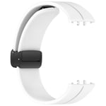 Silikonarmband med magnetisk stängning för Samsung Galaxy Fit 3 (SM-R390) Vit