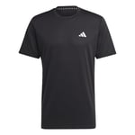 adidas Men Train Essentials T-Shirt d'entraînement à Manches Courtes Noir/Blanc Taille 3XL