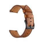20 22MM Armband Läderrem För Huawei Watch GT 3 2 GT3 GT2 Pro 46mm 42mm Honor Magic Smart Watch Band Armband Armband Läder Brow Leather Brown 2 22mm Universal