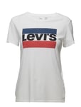 The Perfect Tee Sportswear Log Tops T-shirts & Tops Short-sleeved White LEVI´S Women