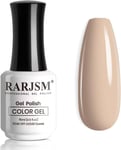 RARJSM Milky Nude Gel Polish Opaque Light Gray Orange Cream Skin Tone Nuded Wint