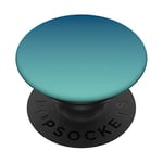 Cute Blue Gradient Aesthetic Teal Ombre Design Color Blue PopSockets PopGrip: Swappable Grip for Phones & Tablets