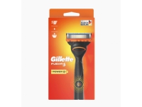 Gillette Fusion5 Power , Säker rakapparat, Svart, Orange, Rostfritt stål, AAA, 1 styck