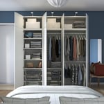 IKEA PLATSA garderob med 8 dörrar 200x57x221 cm