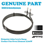 Cooker Fan Oven Element 2700W for SMEG SY4110-8 SY62MX8 TR4110BL TR4110P