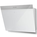 Faber Daisy B 330.0634.400 55cm Wall Mounted White Glass Cooker Hood