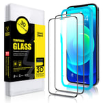 SMARTDEVIL Screen Protector for iPhone 12 Pro Max 6.7-Inch,[Alignment Tool] [3D Full Coverage Tempered Glass] [Bubble-Free] Tempered Glass for iPhone 12 Pro Max - 2 Pack