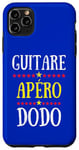 Coque pour iPhone 11 Pro Max Guitare Apéro Dodo | Prof de Guitare et Guitariste Groupe