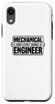 Coque pour iPhone XR Ingénieur mécanique drôle - Génie maléfique intelligemment