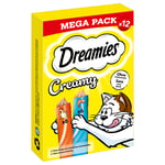 Dreamies Creamy Snacks - Kylling & Laks (12 x 10 g)