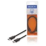 NEDIS Usb 2.0-kabel USB-C Han - USB-C Han plugg 1,00 m Svart
