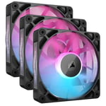 CORSAIR RX RGB Series, iCUE LINK RX120 RGB, 120mm Fan, Triple Fan Kit - Black CO-9051018-WW
