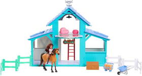 Dreamworks Spirit Riding Free Barn Playset, Spirit Horse & Lucky Doll New Toy 3+
