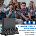 Cooling Fan Charger Dock Game Console Vertical Stand For PS4 Pro|PS4 Slim