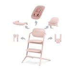 CYBEX - Chaise haute Lemo 2 4-en-1 (baby set + plateau + transat) - Pearl Pink