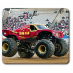 Computer Mouse Mat - Red Monster Truck Rally 4x4 Office Gift #16442