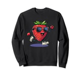 Cool Strawberry Costume with funny Shoes and Arms Sweatshirt