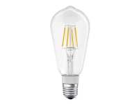 LEDVANCE SMART+ Edison - LED-glödlampa med filament - form: ST64 - klar finish - E27 - 5.5 W (motsvarande 50 W) - klass E - varmt vitt ljus - 2700 K - klar