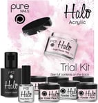 Halo by Pure Nails Acrylic Trial Kit Powder/Liquid Mega Bond