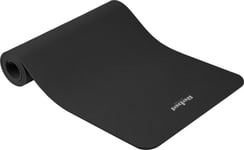 Gymnastikmatta För Yoga, Pilates, Fitness, 183X61cm, Tjocklek 1Cm, Nbr-Material, Svart, Rebel Active