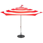 Stripesol parasoll röd Ø350 cm