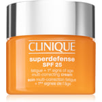 Clinique Superdefense™ SPF 25 Fatigue + 1st Signs Of Age Multi-Correcting Cream Fugtighedscreme til de første alderstegn til fedtet og kombineret hud SPF 25 50 ml