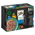 Sheba Nature's Collection in Sauce 12 x 85 g - Fisch Variety (tonfisk, lax, torsk, djuphavsfisk)