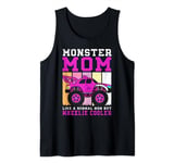 Monster Truck Mom Boy Mom Birthday Wheelie Cool Momster Tank Top