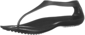 Crocs Women's Crocs Sexi Flip Wmns 11354-060 Beach Pool Shoes, Black Black 11354 060, 3 UK