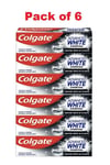 Colgate Advanced White Charcoal White Toothpaste 75ml, Pack 6