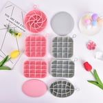 Home Ice Tray Mold Refrigerator Box Diy Make Cubes S Pink Round