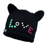 Buff Girl's Knitted and Polar Hat - Lena Black/Black, One Size