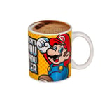Avilia Tasse à thé ou café avec décoration Super Mario – Tasse avec design de jeu vidéo, excellente idée cadeau, en céramique, 10 x 9 cm, 325 ml, multicolore