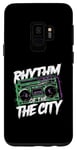 Coque pour Galaxy S9 Rythme de la ville - Vintage Ghettoblaster Boombox Lover
