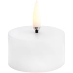 Uyuni LED Mini Kubbelys Nordic White, 5x2,8 cm White Virgin parafinvoks