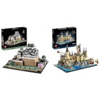 LEGO 21060 Architecture Le Château d'Himeji, Kit de Construction de Maquette pour Adultes & 76419 Harry Potter Le Château et Le Domaine de Poudlard, Grande Maquette à Construire