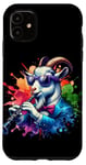 Coque pour iPhone 11 Motif ferme de chèvre clarinettiste cool pour hommes, femmes, enfants