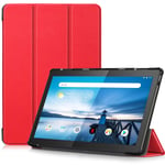 TTVie Case for Lenovo Tab M10, Ultra Slim Lightweight Smart Shell Stand Cover for Lenovo Smart Tab M10 10.1 Inch FHD Tablet 2018 Release, Red