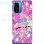 Xiaomi Poco F3 Transparent Mobilskal Glad Enhörning