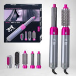 5 in 1 Electric Hair Dryer Detachable Styler Hot Air Brush Curler Wrapper New