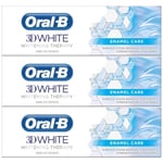 Oral-B 3D Whitening Therapy Enamel Care Sensitive Toothpaste 75ml  x 3