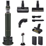 Samsung Bespoke Jet Complete Extra Cordless Stick Vacuum Cleaner, With Auto Empty Built-in Clean Station, Max 210 W Suction Power, VS20A95943N, Woody Green