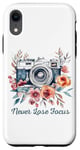 iPhone XR Photographer Never Lose Focus Camera Flowers Photography Case