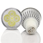 6 Pack x Ossun GU10 LED Bulbs 6W Daylight White 4000K Long Neck Super Bright LED Spotlight Bulbs 60W Equivalent, Energy Saving, Perfect for Replacing 60 Halogen Bulbs
