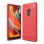 Xiaomi Mi Mix 2 Skal med karbon fiber stil - Röd