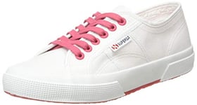 Superga Unisex 2750-cotcontrastu Trainers, White White Pink Extase A0e, 9 UK