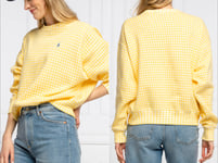 Polo Ralph Lauren Gingham Check Sweatshirt Sweater Pullover Jumper S,