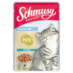 Schmusy Ragout Kitten i saus 22 x 100 g  - Kalkun